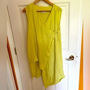 BRYN WALKER LINEN WRAP TUNIC